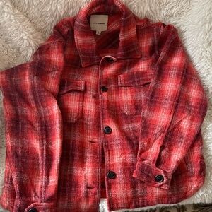Lucky Brand Red Plaid Jacket